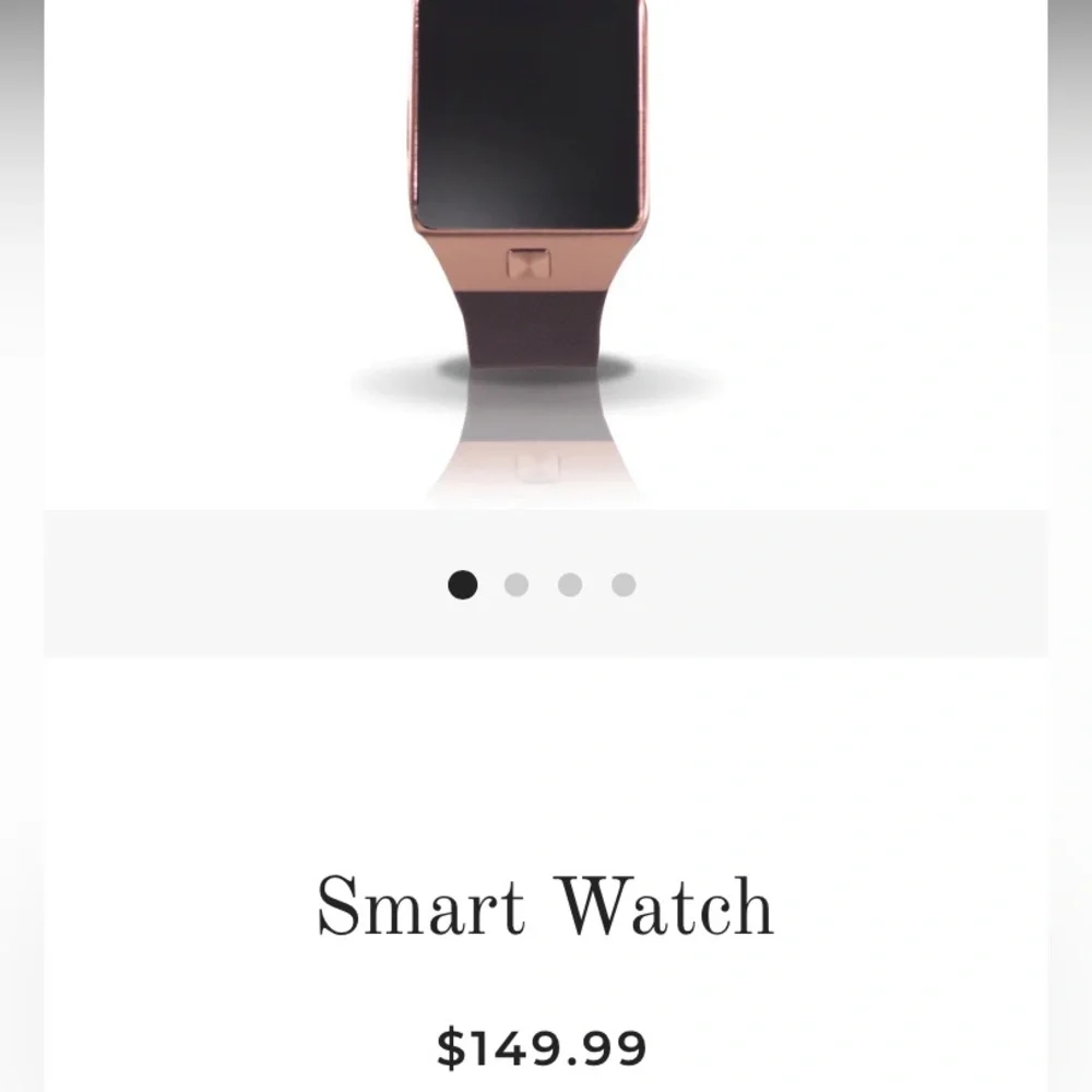 NWT TOUCHSCREEN SMARTWATCH W/SIM CARD CAPABILITY & BLUETOOTH